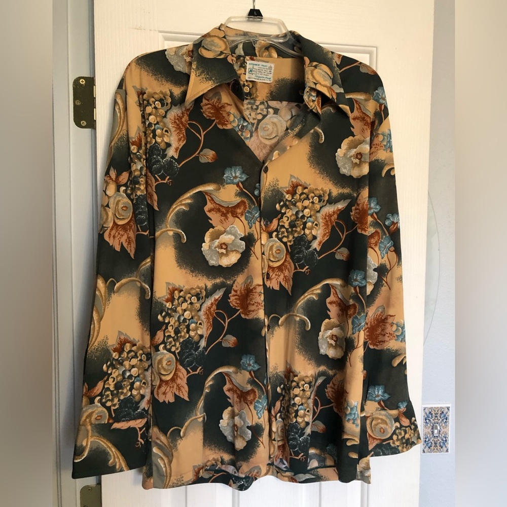 Kmart polyester button down shirt